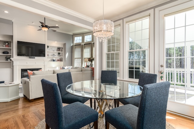 Home interior painted white that has a porch